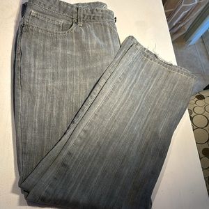 Kenneth Cole size 38/32 gray distressed jeans .